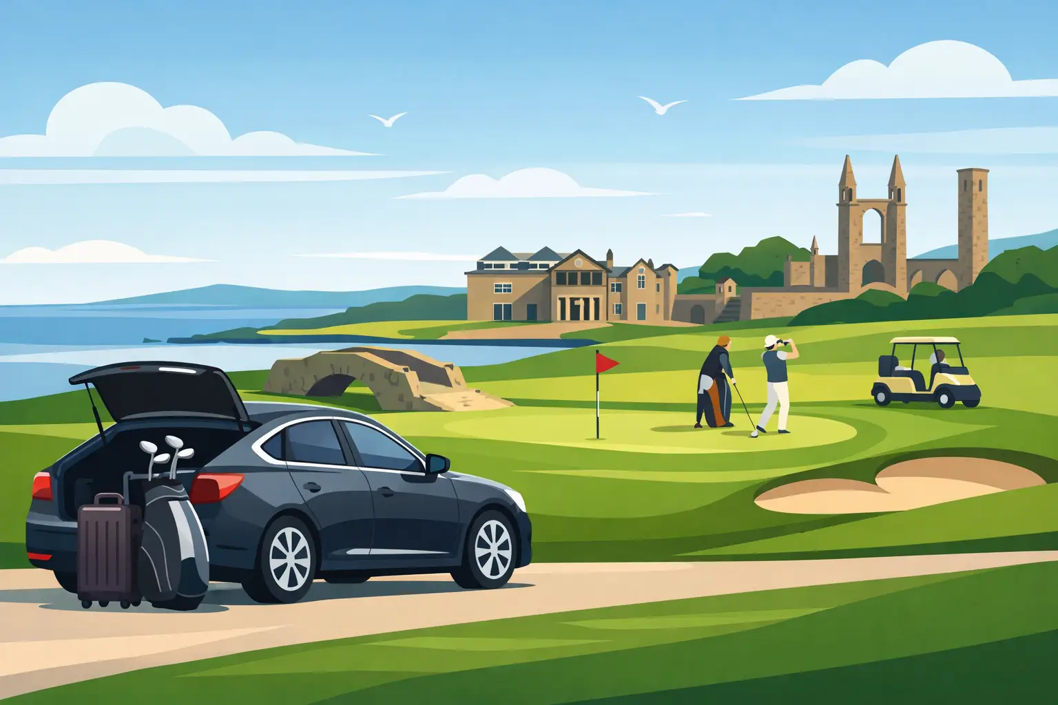 St Andrews Taxi Golf Transfer Done Right